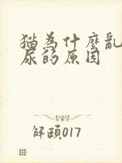 猫为什么乱拉乱尿的原因