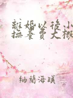 离婚以后小孩的抚养费大概是多少