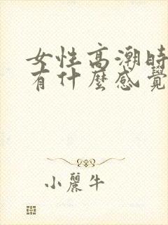 女性高潮时男性有什么感觉