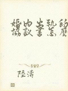 婚内出轨的离婚协议书怎么写