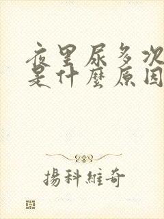 夜里尿多次数多是什么原因