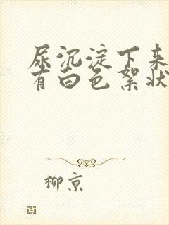 尿沉淀下来底下有白色絮状沉淀物