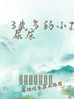 3岁多的小孩还尿床