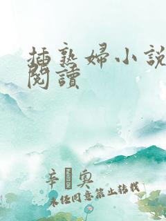 插熟妇小说在线阅读