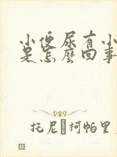 小便尿有小泡泡是怎么回事