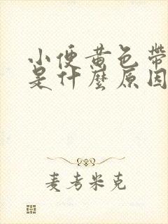 小便黄色带泡沫是什么原因