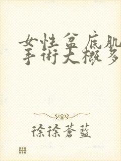 女性盆底肌松弛手术大概多少费用