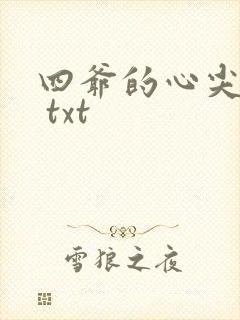 四爷的心尖宠妃 txt