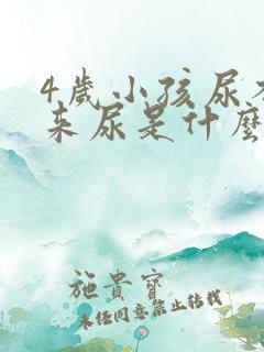 4岁小孩尿不出来尿是什么原因