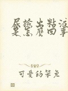 尿检出粘液丝高是怎么回事