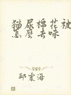 猫尿棉花被子上怎么去味