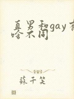直男和gay有啥不同