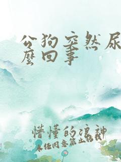 公狗突然尿血怎么回事