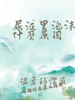 尿液里泡沫多是什么原因