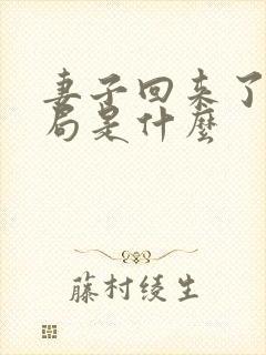 妻子回来了大结局是什么