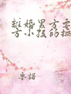 离婚男方要给女方小孩的抚养权是多少