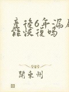 产后6年漏尿还能恢复吗