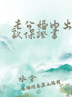 老公婚内出轨协议保证书