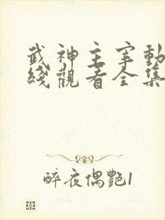 武神主宰动画在线观看全集免费播放