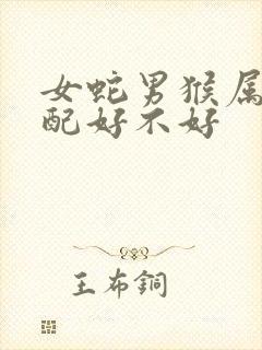 女蛇男猴属相婚配好不好