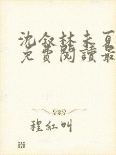 沈叙林未夏全文免费阅读最新章节