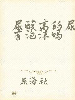 尿酸高的尿液会有泡沫吗