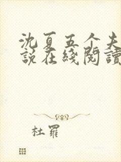 沈夏五个夫君小说在线阅读