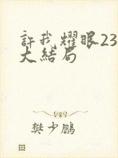 许我耀眼23集大结局