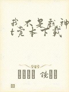 我不是戏神txt完本下载