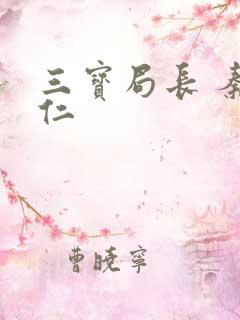 三宝局长 秦守仁