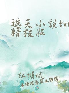 遮天小说txt精校版