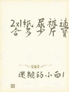 2xl纸尿裤适合多少斤宝宝穿