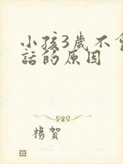 小孩3岁不会说话的原因