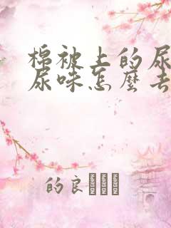 棉被上的尿渍和尿味怎么去掉