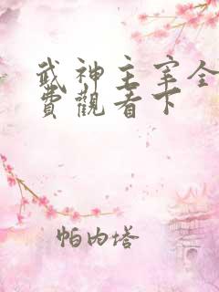 武神主宰全集免费观看下