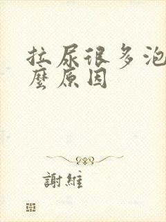 拉尿很多泡泡什么原因