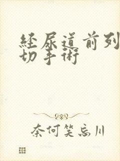 经尿道前列腺电切手术