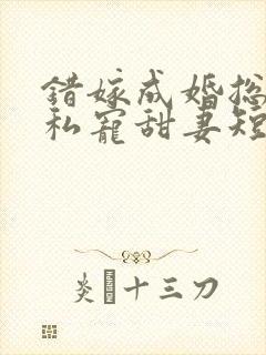 错嫁成婚总裁的私宠甜妻短剧