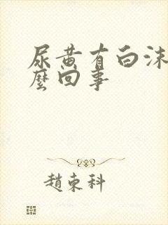 尿黄有白沫是怎么回事