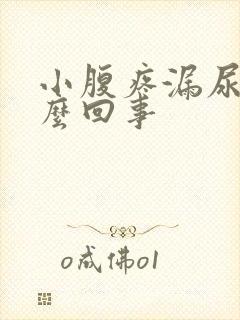 小腹疼漏尿是怎么回事