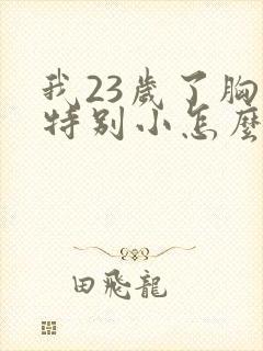 我23岁了胸还特别小怎么办