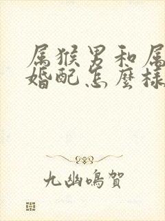 属猴男和属马女婚配怎么样