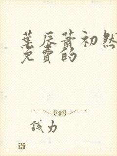 叶辰萧初然全集免费的