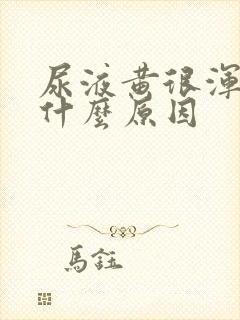 尿液黄很浑浊是什么原因