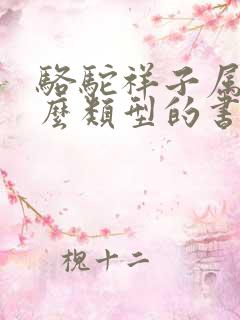 骆驼祥子属于什么类型的书