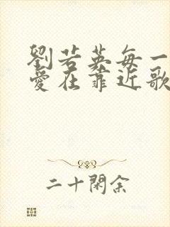 刘若英每一次当爱在靠近歌词