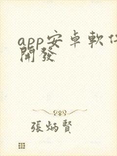 app安卓软件开发