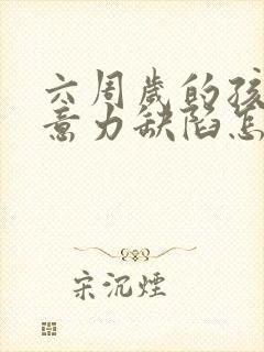 六周岁的孩子注意力缺陷怎么办