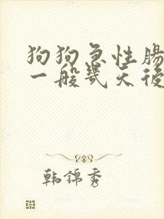 狗狗急性肠胃炎一般几天后恢复食欲