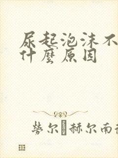 尿起泡沫不散是什么原因